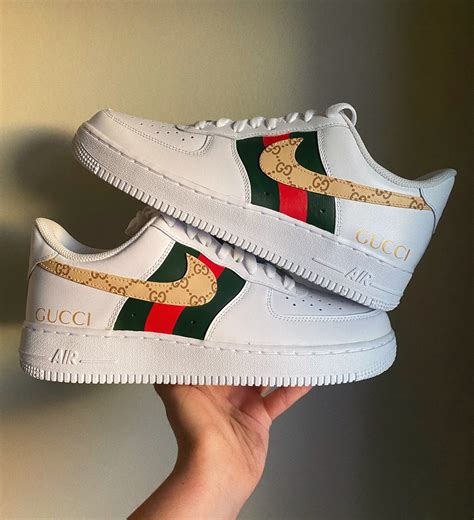 cheap gucci nike air force ones|air force 1 gucci custom.